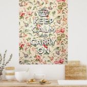 Shabby Chic behalte Ruhe und setzt fort Poster (Küche)
