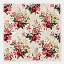 Shabby Chic Beige Antike Vintage Rose & Florenz