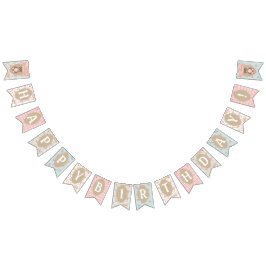 Shabby Chic Birthday Banner Teddy Bear Picnic