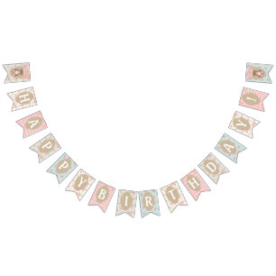 Shabby Chic Birthday Banner Teddy Bear Picnic