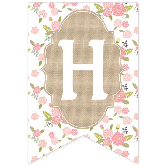 Shabby Chic Birthday Banner Teddy Bear Picnic (Zweite Fahne)
