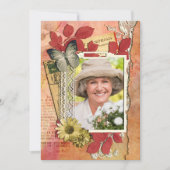 Shabby Chic Birthday Party Einladung (Vorderseite)