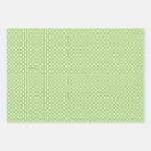 Shabby Chic Blau rosa, grüne Streifen Muster Geschenkpapier Set (Vorderseite)