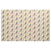 Shabby Chic Blau-Vogel-Stoff Stoff (Yard (91,4 cm))