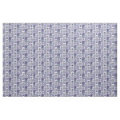 Shabby Chic Blau Weißes Sonnenblumenmuster Geometr Stoff (Yard (91,4 cm))