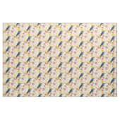 Shabby Chic-blaues Vogel-Gewebe Stoff (Yard (91,4 cm))