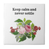 Shabby chic blooming flowers fliese (Vorderseite)