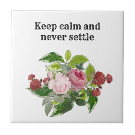 Shabby chic blooming flowers fliese