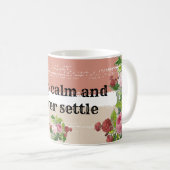 Shabby chic blooming flowers kaffeetasse (VorderseiteRechts)