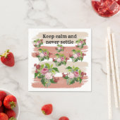 Shabby chic blooming flowers serviette (Beispiel)