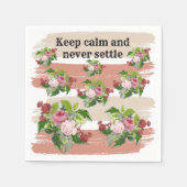 Shabby chic blooming flowers serviette (Vorderseite)