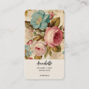 Shabby Chic Blooms Feminine Visitenkarte