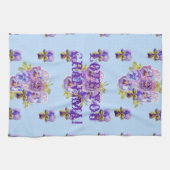 Shabby Chic Blue Liebe You Oma Teetuch Geschirrtuch (Horizontal)