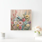 Shabby Chic-Blume Uhr (Zuhause)