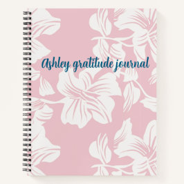 Shabby Chic Blumen benutzerdefinierter Name Notizblock