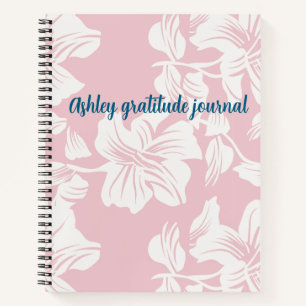 Shabby Chic Blumen benutzerdefinierter Name Notizblock