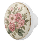 Shabby Chic Blumen Keramikknauf (Rechts)
