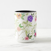 Shabby Chic Blumen Tasse (Zentrum)