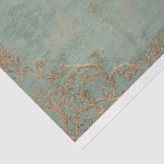 Shabby Chic Blumendemask Gemusterter Hintergrund Seidenpapier (Ausschnitt)