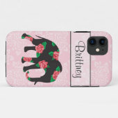 Shabby Chic-Blumenelefant Iphone 5 Fall Case-Mate iPhone Hülle (Rückseite (Horizontal))