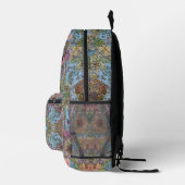 Shabby Chic Blumengarten Aquarellbilder Bedruckter Rucksack (Rechts)