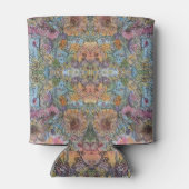 Shabby Chic Blumengarten Aquarellbilder Dosenkühler (Rückseite)