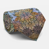 Shabby Chic Blumengarten Aquarellbilder Krawatte (Gerollt)