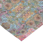 Shabby Chic Blumengarten Aquarellbilder Kurzer Tischläufer (Ecke)