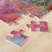 Shabby Chic Blumengarten Aquarellbilder Puzzle (Seite)
