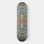 Shabby Chic Blumengarten Aquarellbilder Skateboard (Vorderseite)