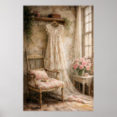 Shabby-Chic-Blumenkleid Poster (Vorne)