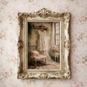 Shabby-Chic-Blumenkleid Poster
