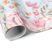 Shabby Chic-Blumenverpackungs-Papier Geschenkpapier (Rolleneckpunkt)