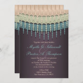 Shabby Chic Bohemisch Hochzeitseinladungen Einladung (Vorne/Hinten)