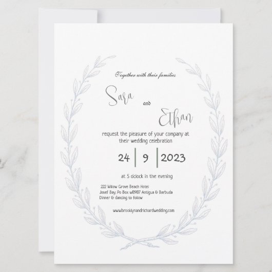 Shabby Chic botanisch, Wildblume, romantisch (Vorderseite)