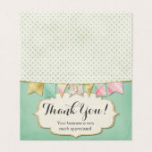 Shabby Chic Boutique Jagd in Rosa Vielen Dank (Außenseite Aufgefaltet)