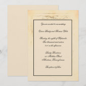 Shabby Chic Bow Hochzeit Einladung (Vorne/Hinten)