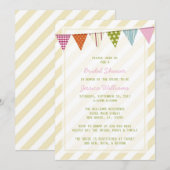 Shabby Chic-Brautparty Einladung (Vorne/Hinten)