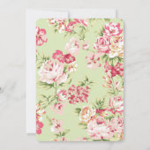 Shabby Chic Brautparty Einladung (Rückseite)