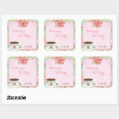 Shabby Chic Brautparty Tee Party Aufkleber (Blatt)