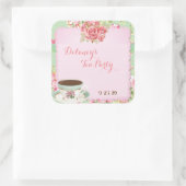 Shabby Chic Brautparty Tee Party Aufkleber (Tasche)