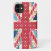 Shabby Chic| Britische Flagge Case-Mate iPhone Hülle (Rückseite)