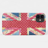 Shabby Chic| Britische Flagge Case-Mate iPhone Hülle (Rückseite (Horizontal))
