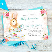 Shabby Chic Bunny Baby Dusche Tee Party Einladung