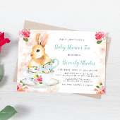 Shabby Chic Bunny Baby Dusche Tee Party Einladung