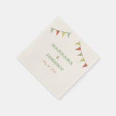 Shabby Chic Bunting Napkins Serviette (Ecke)
