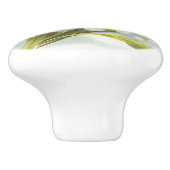 Shabby Chic Butterfly, Roses & Lily of the Valley Keramikknauf (Seitenansicht)