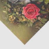 Shabby Chic Cat Tissue Paper Seidenpapier (Detail)