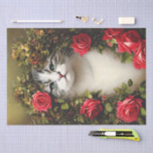 Shabby Chic Cat Tissue Paper Seidenpapier (Handwerk)