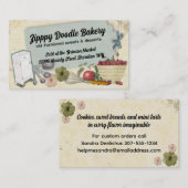 Shabby Chic Cherry Cicebox Kochkunstkarte Visitenkarte (Vorne/Hinten)